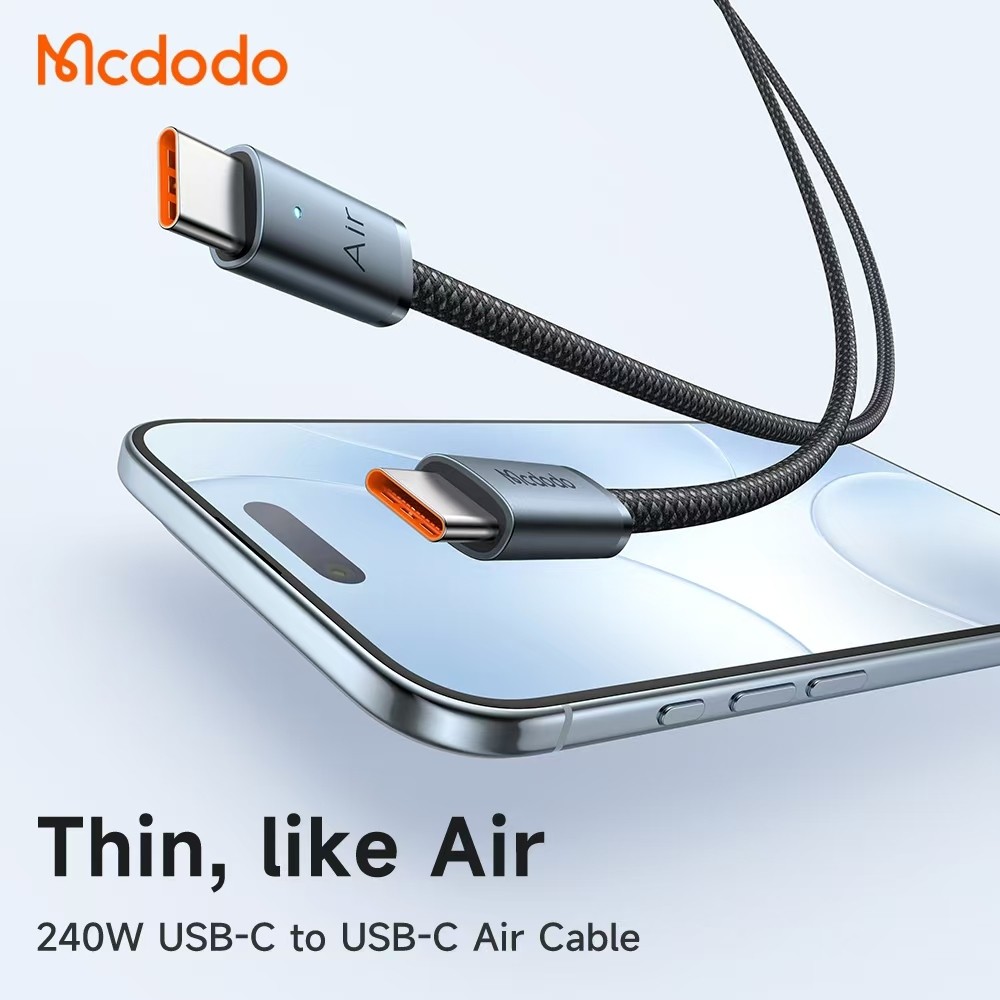 MCDODO CA-708 240W PD USB Data Cable / 240W Super Fast Quick Charging / สายถักไนลอนทนทาน