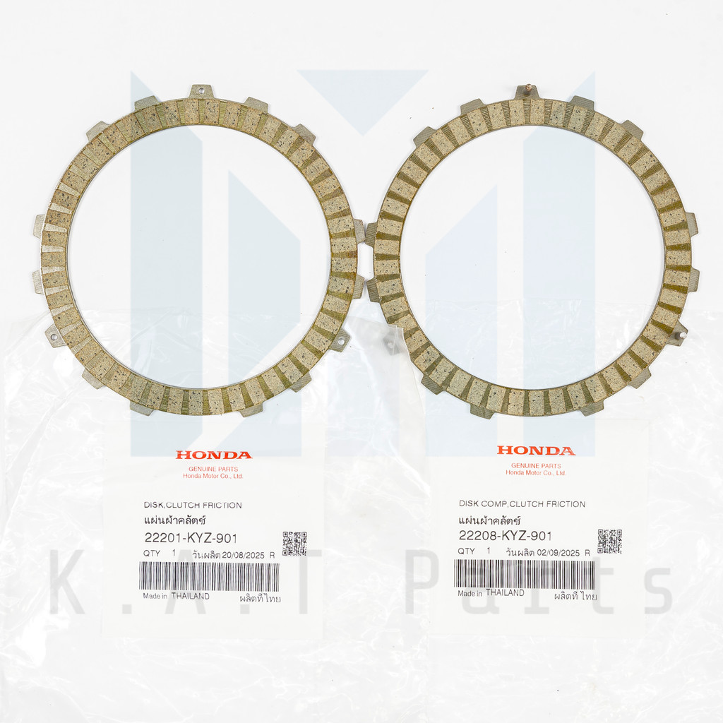 แผ่นคลัตช์ เวฟ125i 2012-2021 แท้ศูนย์ (22201-KYZ-901),(22208-KYZ-901)