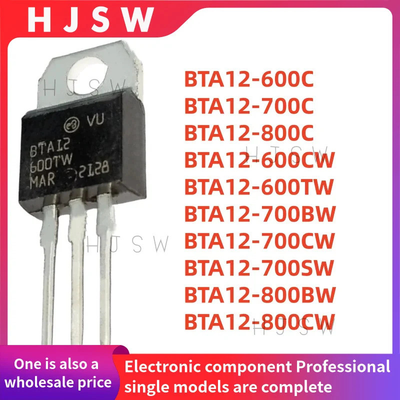 5PCS BTA12 BTA12-600C BTA12-700C BTA12-800C BTA12-600CW BTA12-600TW BTA12-700BW BTA12-700CW BTA12-70