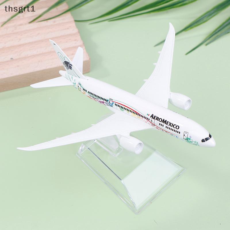[thsgrt1] 16 ซม. 1/400 Scale Alloy Metal Mexican Air AEROMEXICO B787 Airlines Airplane Model Boeing 