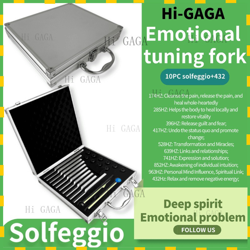 Tuning fork🔔ส้อมจูนเสียง🔔 Solfeggio 432hz ส้อมเสียงส้อมเสียงส้อมเสียง10ชุดส้อมเสียงอลูมิเนียมอัลลอยด
