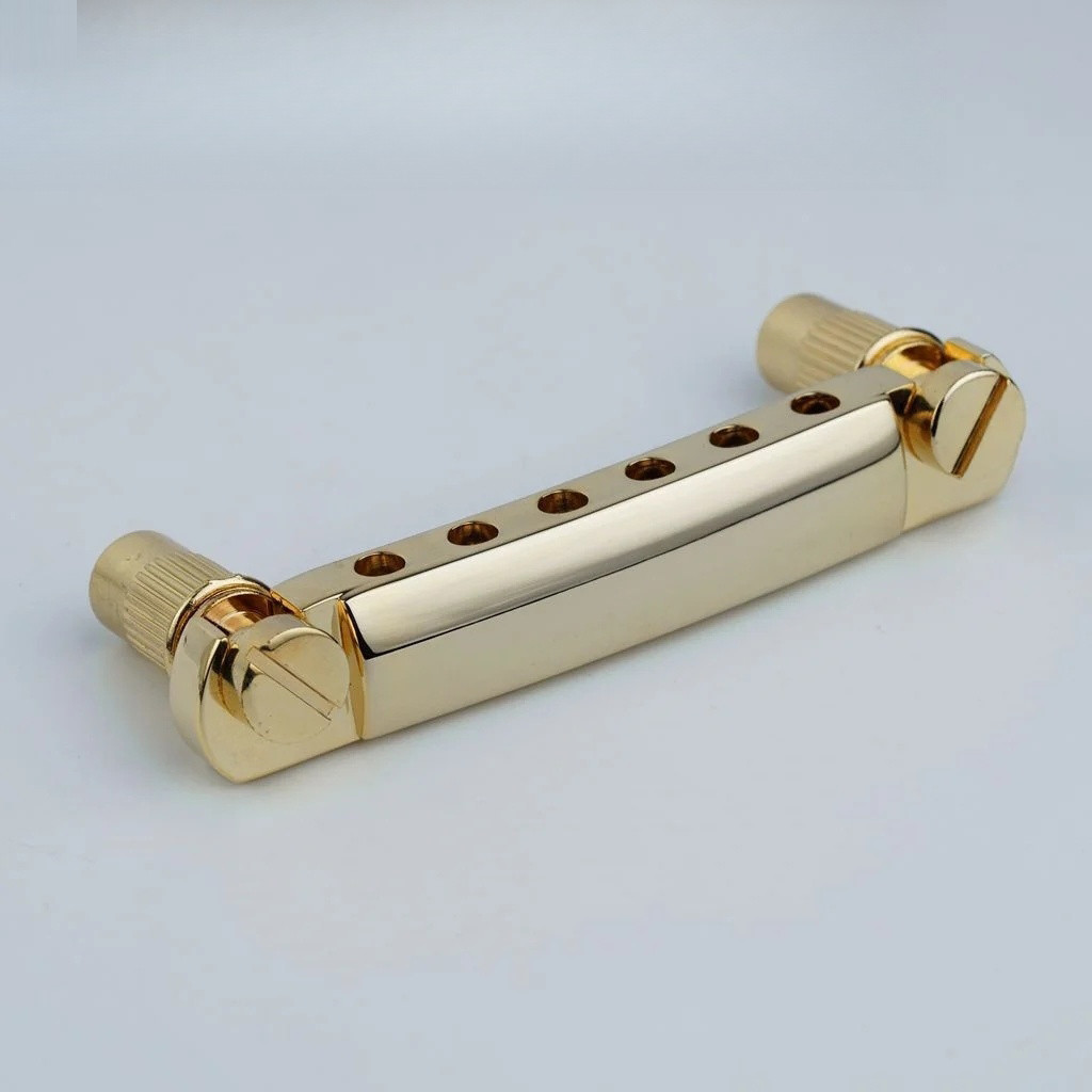 Guitar Stop Bar Tailpiece พร้อม Anchors และ Studs สําหรับ LP SG Guitars Gold