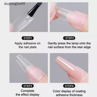 (duyonglinfff) 300 ชิ้น/ถุงเล็บปลอมเคล็ดลับ Matte Coverage โปร่งใสเล็บปลอมเคล็ดลับเล็บเจล Extension Diy ฝึกเครื่องมือใหม่