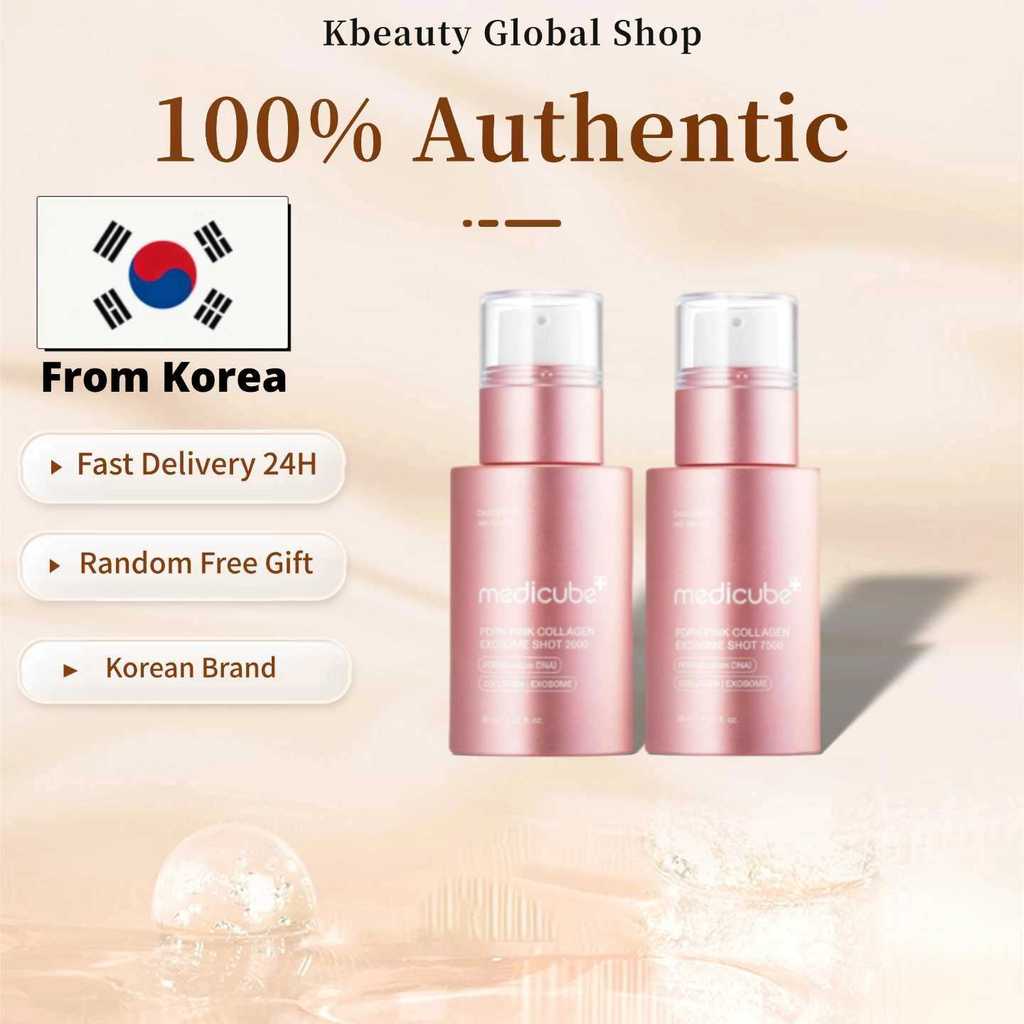 [medicube] PDRN Pink Collagen Exosome Shot Serum 30ml 7500 PPM/Exosome Shot Serum 30ml 2000 PPM(ซ่อมแซมอันทรงพลัง สดชื่น และดูดซึมเร็ว)