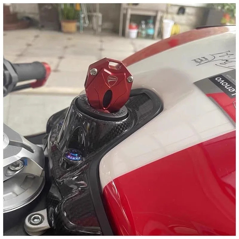 สําหรับ DUCATI Streetfighter V4 SP V2 PANIGALE V2 V4 SP Ducati อุปกรณ์มอเตอร์ไซค์พวงกุญแจกรณีเชลล์แล