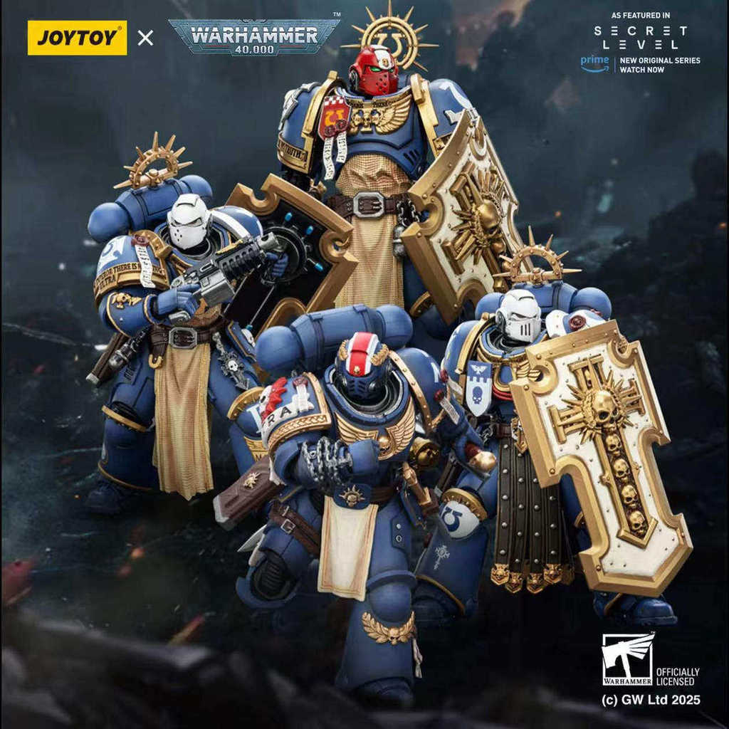 รับประกันของแท้-JOYTOY Dark Source Warhammer 40K Secret Level Extreme Warrior Sword Guard Trio & Titus Victory Laurel (สอบถามสินค้าคงคลังก่อนสั่งซื้อ)