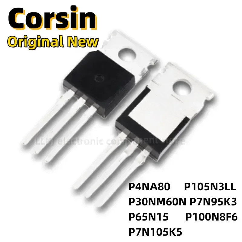 5PCS STP4NA80 P105N3LL P30NM60N P7N95K3 P65N15 P100N8F6 P7N105K5 TO-220 MOS FET/ผลทรานซิสเตอร์