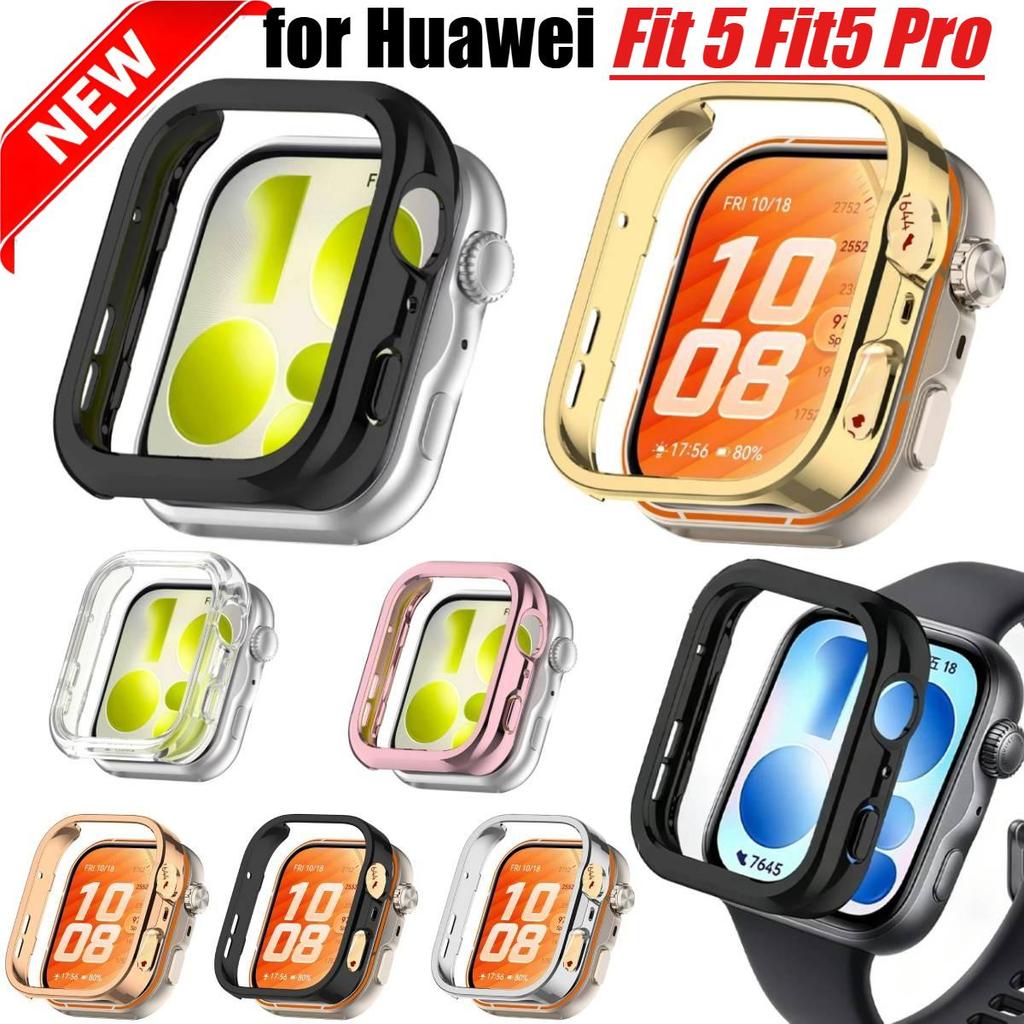 PC Matte นาฬิกาสําหรับ Huawei Watch Fit 5 Fit5 Pro เปลือกกันชนป้องกันกรณีสําหรับ Huawei Watch Fit 5Pro/5