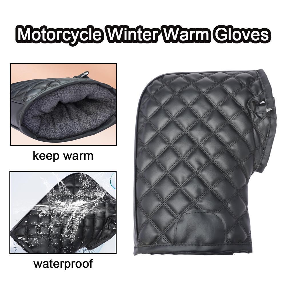 ถุงมืออุ่นรถจักรยานยนต์ฤดูหนาวWindproofกันน้ําHandlebar Muffsสําหรับสกู๊ตเตอร์ไฟฟ้าB3t1