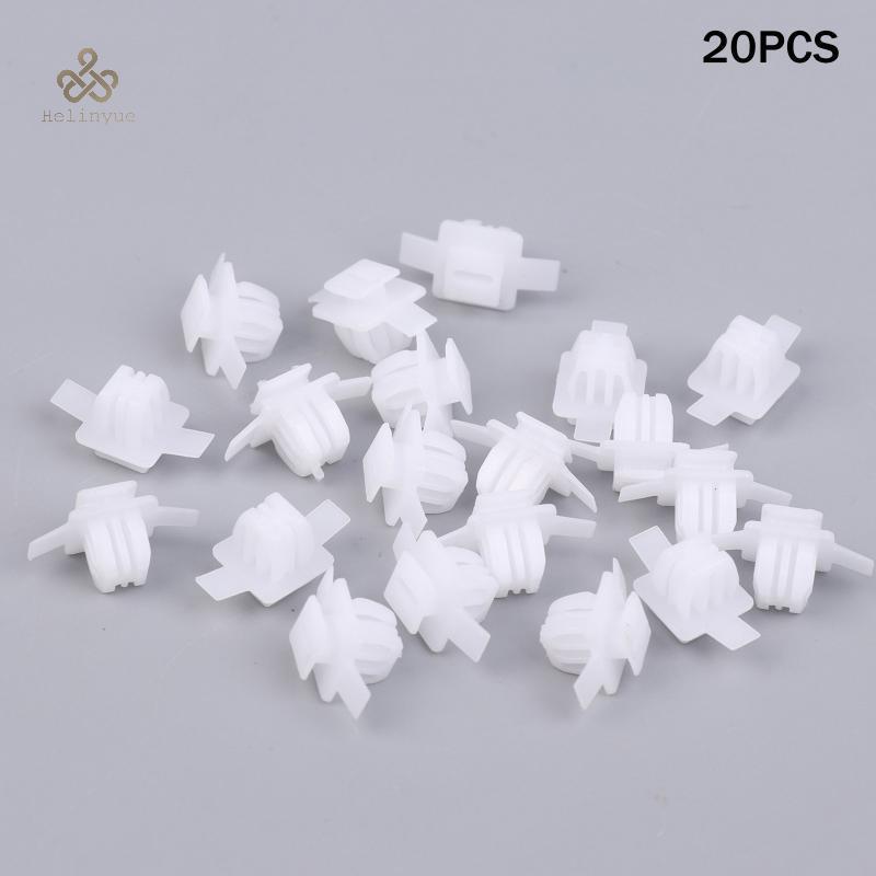 HELINYUE 20PCS ด้านข้างกระโปรง Sill Moulding ฝาครอบล้อ Arch Flare Trim Moulding คลิปสําหรับ CR-V Civ