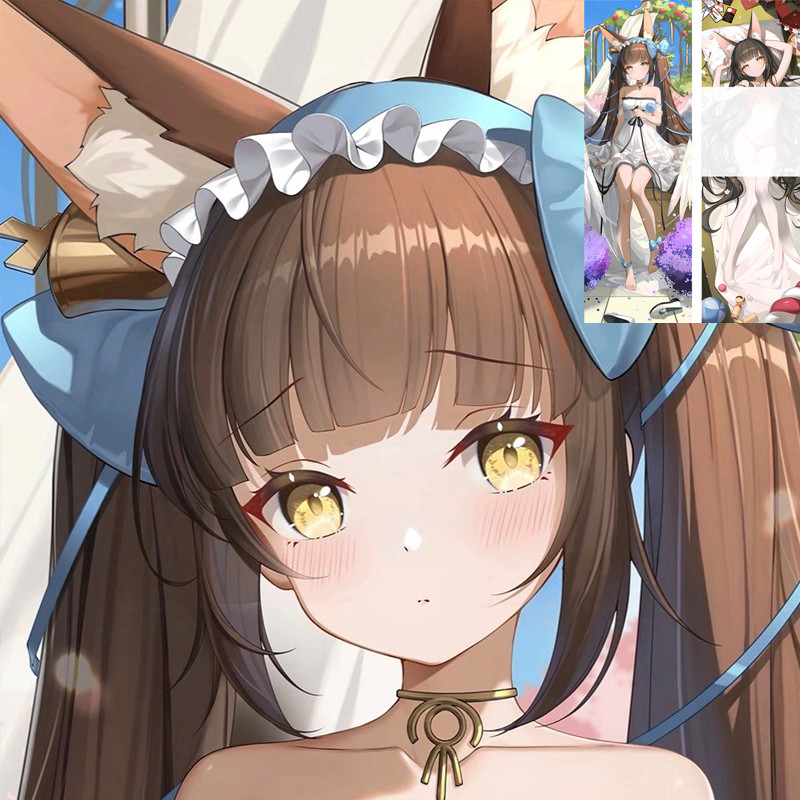 Azur Lane IJN Nagato ปลอกหมอน Dakimakura พีชผิว Janainese การ์ตูนหมอน 50*150 ซม.