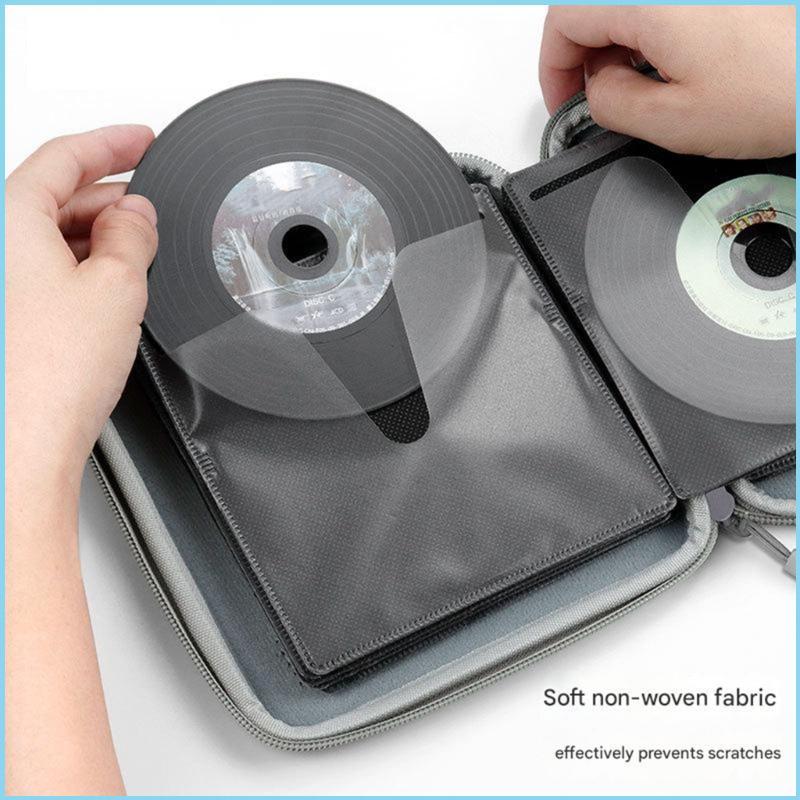 EZR CDs Blu Ray Storage Solution ถือ 32 แผ่นการออกแบบแบบพกพาสําหรับใช้ในชีวิตประจําวันในหลายการตั้งค