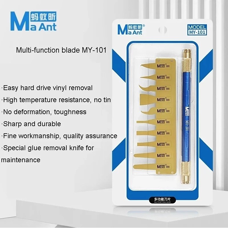 MAANT MY-101 มีดขูดชิป IC BGA แบบบางพิเศษ สําหรับซ่อมแซมเมนบอร์ดโทรศัพท์มือถือ CPU