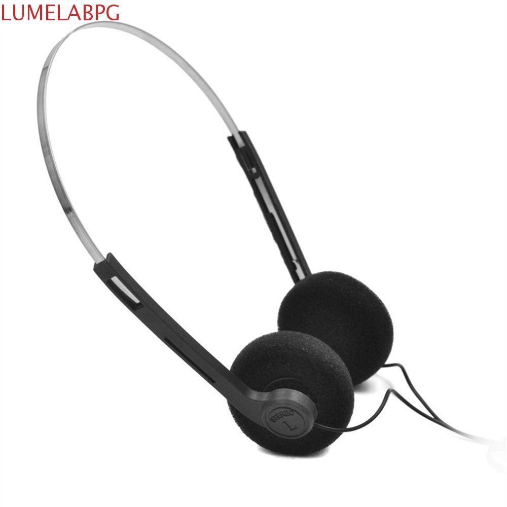 LUMELABPG Retro Feelings Headphone, Vintage Over Ear Underwire Headphone, Fashion 80s 90s 3.5mm Wire
