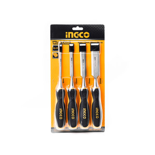 INGCO HKTWC0401 ชุดสิ่วลบเหลี่ยม 4 PCS WOOD CHISEL SET (อิงโ…