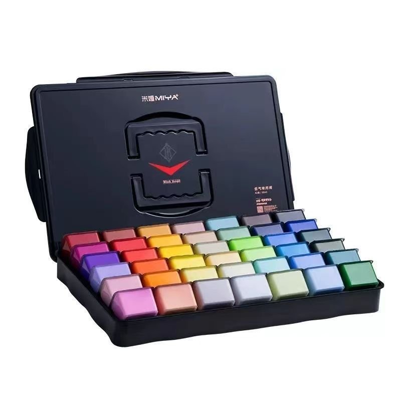 Mia ชุดสีอะคริลิคนักเรียนศิลปะเฉพาะ Jelly 42 สี 80ml ครีมกันแดด Non-Fading มือวาด Joint Exam Collect