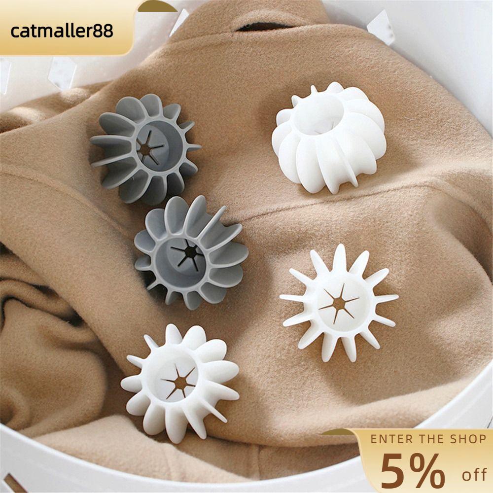CATMALLER88 ลูกบอลซักผ้าซิลิโคน, เครื่องมือทําความสะอาด ผลิตภัณฑ์ซักผ้าแบบใช้ซ้ําได้, ป้องกันการไขลา
