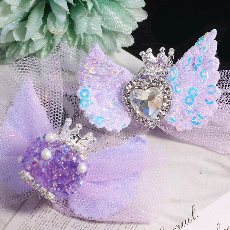 Bowknot Crown Love DIY Handmade Beaded Pen Gauze