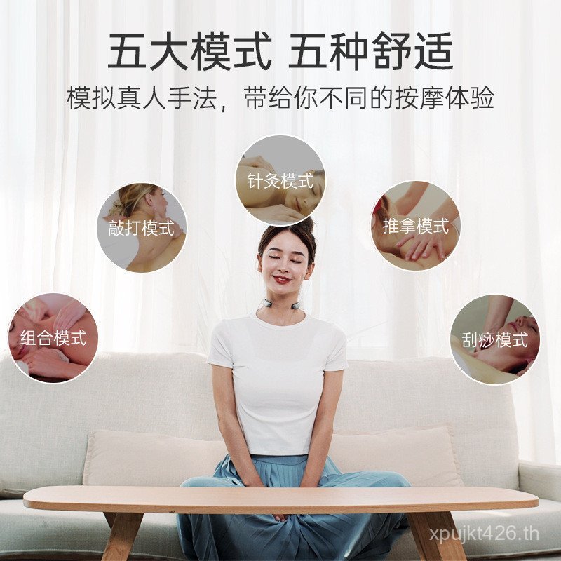 ข้ามพรมแดนนวดประคบร้อนคอกายภาพบําบัดไฟฟ้ารูปแบบใหม่ไหล่คอชีพจรป้องกันคอนวดแบบพกพาก3การควบคุมระยะไกล 