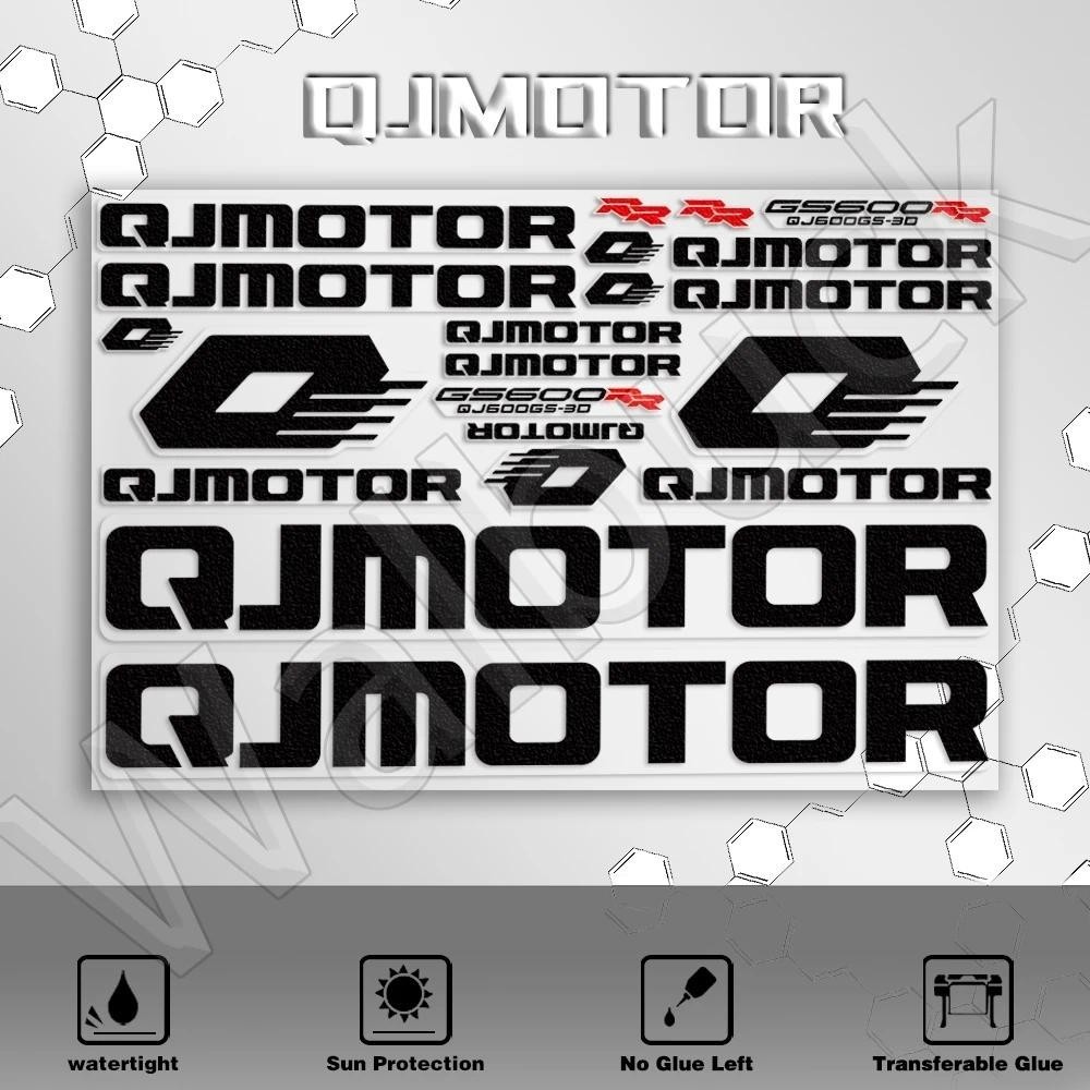 รถจักรยานยนต์ UV Decal ตกแต่งกันน้ําดัดแปลงการใช้ถังสติกเกอร์สามมิติสําหรับ QJMOTOR QJ600GS Q600RR R