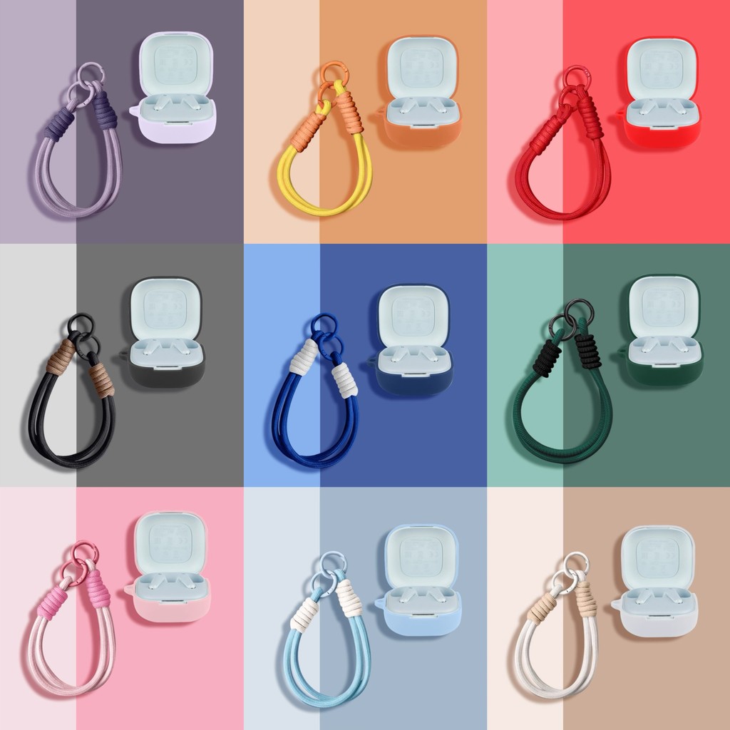 สําหรับ Anker Soundcore R60i NC P31i เคสซิลิโคนนุ่มเหมาะสําหรับ Anker Soundcore R60iNC แขนป้องกันพร้อมเชือกเส้นเล็ก