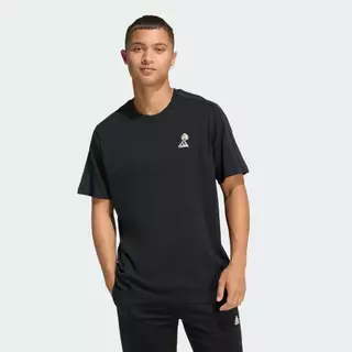 adidas ไลฟ์สไตล์ เสื้อยืดพิมพ์ลาย LUX COFFEE CAFE POUR ผู้ชาย สีดำ KB4847