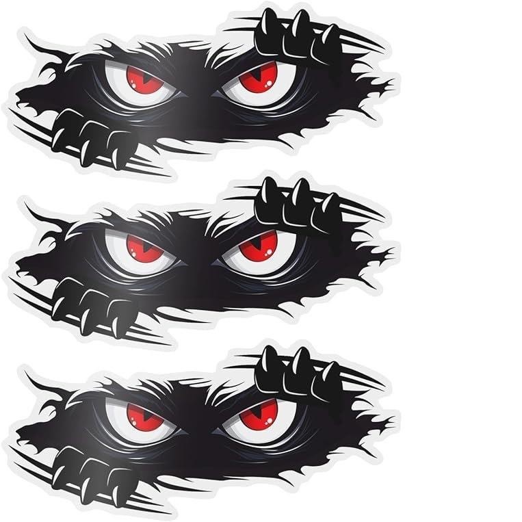 Hide Cat Monster Angry Eyes Auto Decal Funny Monster Stickers Peeping Cat Car Sticker Decoration ZSo