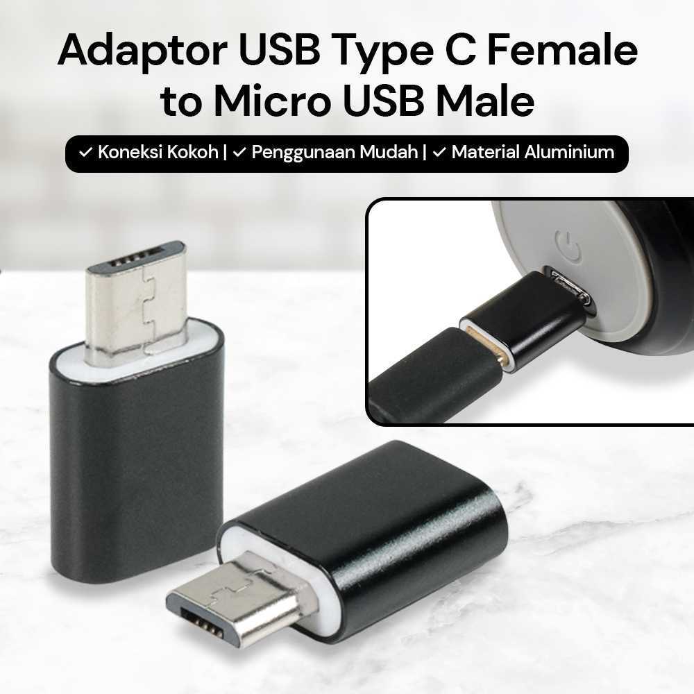 JUMIA OTG Adapter USB Type C Female to Micro USB Male Aluminium - JM40 - A03
