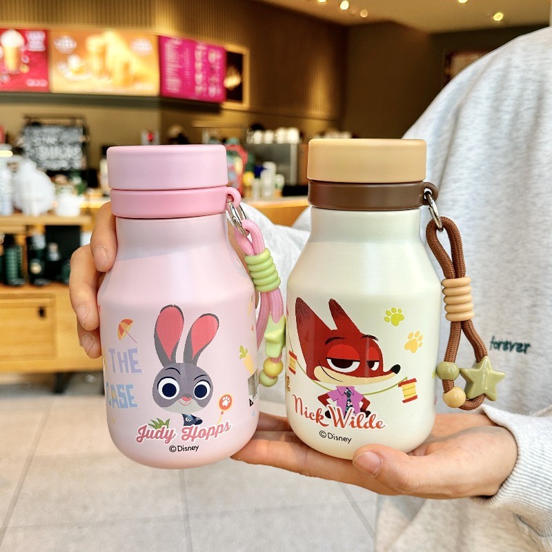 Crazy Animal City Judy ถ้วยน้ําเซรามิคเคลือบสแตนเลสฉนวนถ้วย 480 มล. ขวดน้ําความจุขนาดใหญ่ถ้วยดื่มโดยตรง