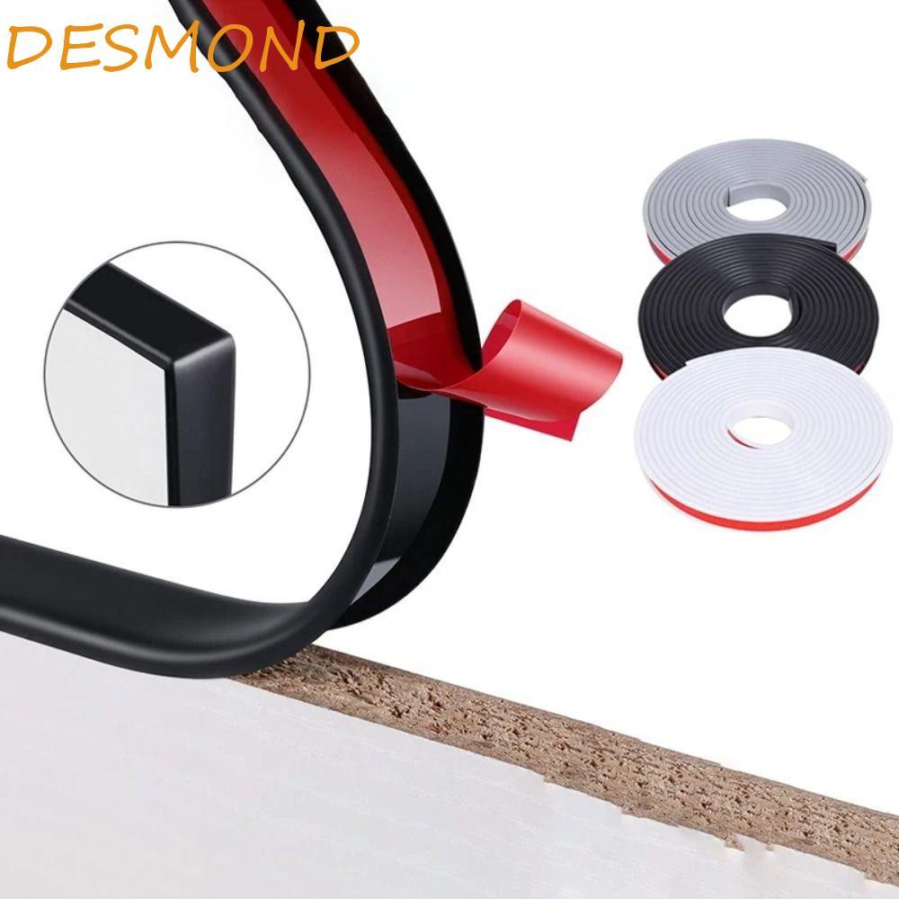DESMOND U-รูปขอบBanding,TPE Fixation Edge Banding Strip,รูปลักษณ์ที่สวยงามSelfกาว 5m 9 มม.เทปปิดผนึกโต๊ะ