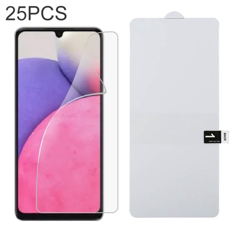 SAMSUNG 25 PCS Full Screen Protector ระเบิดHydrogelฟิล์มสําหรับSamsung Galaxy A33 5GสําหรับSamsung G