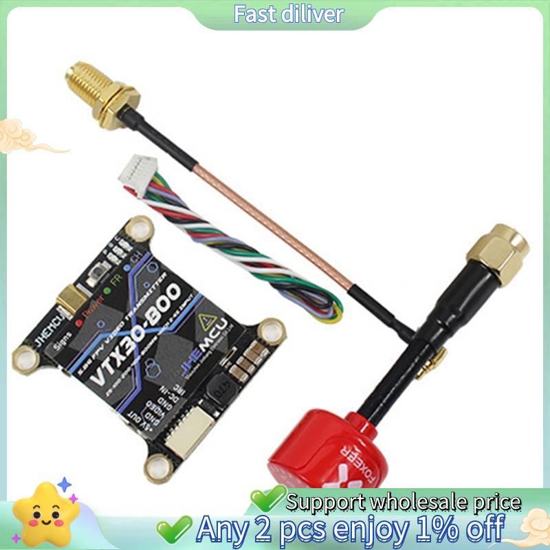 VTX30-800 5.8G VTX 40CH FPV เครื่องส่งสัญญาณ 25-800mW Lollipop 3 เสาอากาศสําหรับ RC FPV ยาวตั้งแต่ D