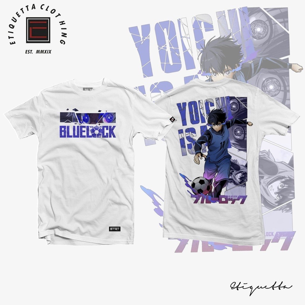 【COD】 Anime Shirt - ETQTCo. - Blue Lock - Yoichi Isagi(S-5XL)S-5XL เสื้อยืดสตรีท ผ้าฝ้าย ประเภทรุ่นห