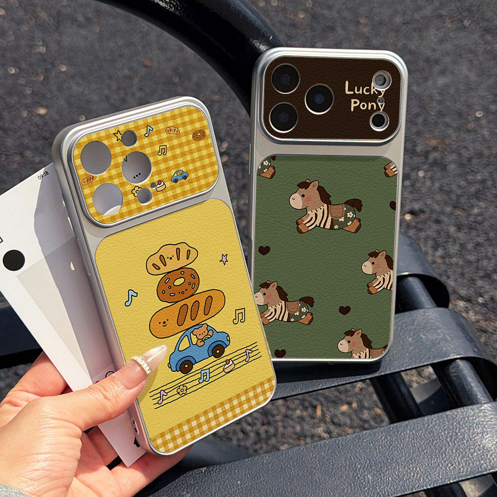 เคสทรศัพท์ For iPhone 16 18 14 13 15 17 12 17promax 11 17 Pro Max 16promax 15Pro เคส เคสโทรศัพท์หรูหราหนังหนัง case
