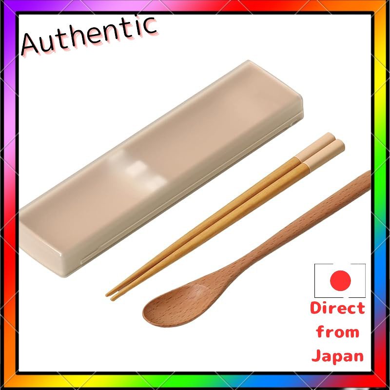 ansio (anshio) Sound is hard to produce Antibacterial Chopsticks Spoon 18cm Sliding lid Chopsticks c