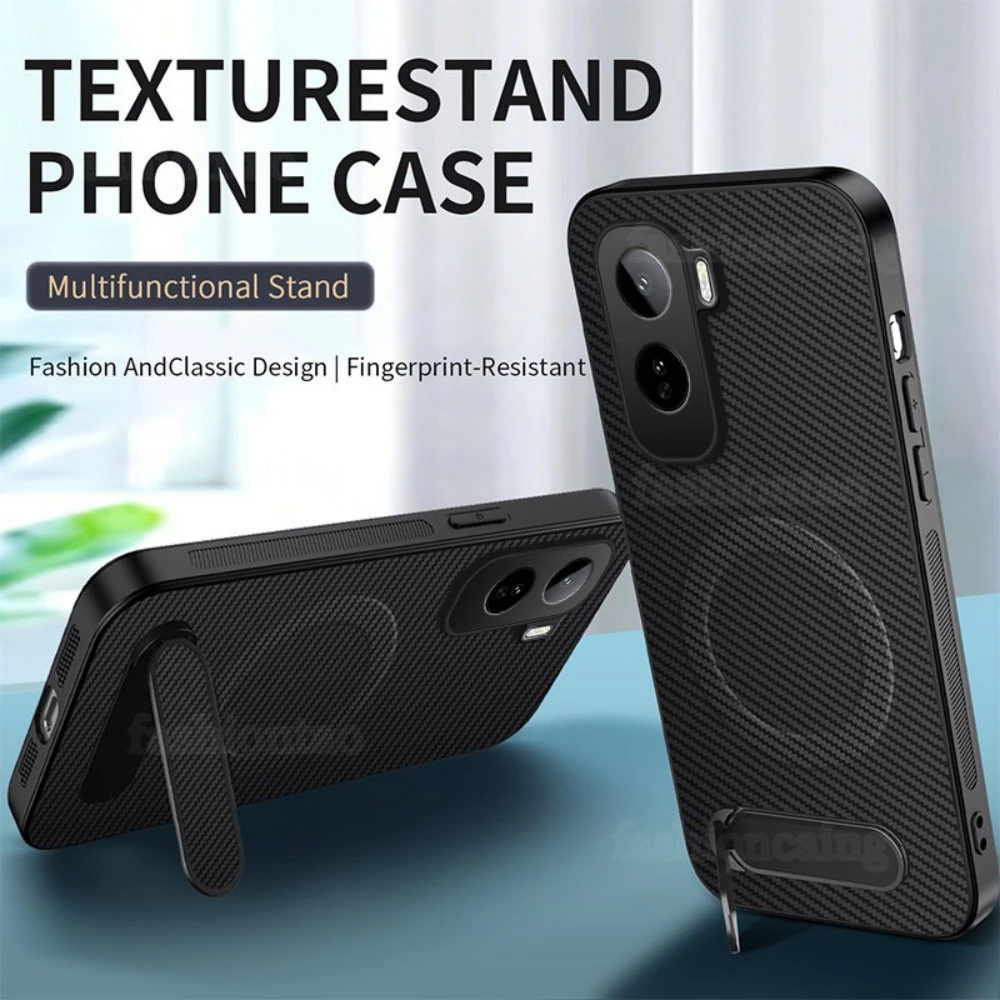 สําหรับ iqooZ11 PU Matte Texture เคสโทรศัพท์สําหรับ Vivo iqoo Z11 X Turbo Z11X Z11Turbo Z 11 iqooZ11X 2026 พร้อมที่วางวงเล็บปลอก Soft TPU Edge ป้องกันกันชนกันกระแทกปกหลัง