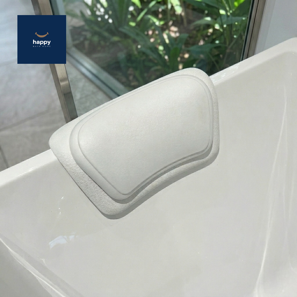 หมอนรองคออาบน้ำ หมอนติดอ่าง Bath Pillow สูญญากาศติดแน่น ใช้ได้กับอ่างทุกแบบ นุ่มสบาย
