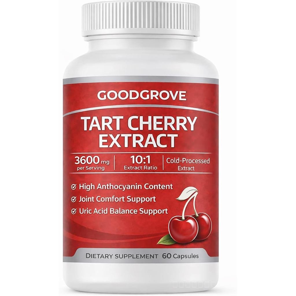 GoodGroveTartCherryExtractCapsules,GoodGroveTartCherryExtract|10:1Extract,3600mgStrength|รองรับJoint