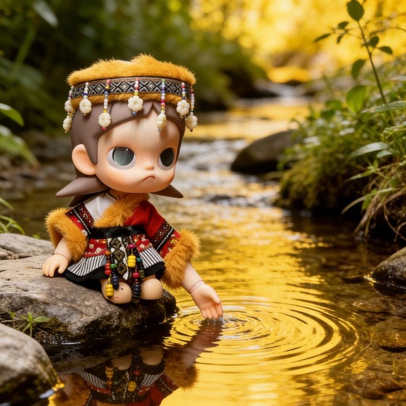 Original Action Figure Zsiga เสื้อผ้าเด็ก 1/8 สไตล์ชาติพันธุ์ชุดทิเบต Gazi น้องสาวรุ่นที่สองเสื้อผ้าเด็ก Tiao น้องสาวเปลี่ยน