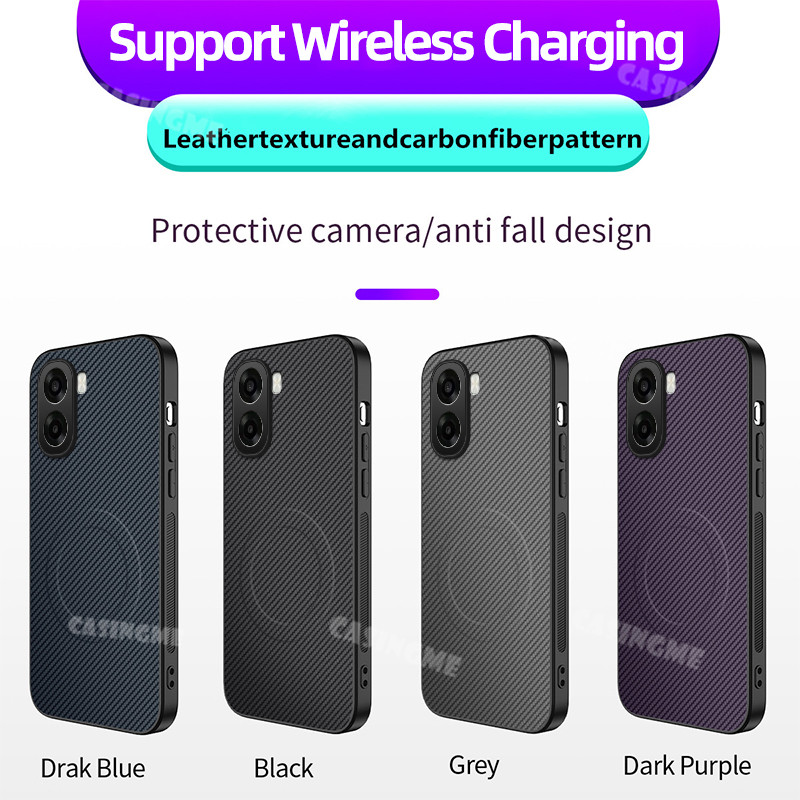 OPPO A6x 2025 คาร์บอนไฟเบอร์รูปแบบแม่เหล็กเคสโทรศัพท์สําหรับ OPPO A6x OPPOA6x A6 X 6x Pro 4G 5G กันกระแทกป้องกันหนังกลับ C - รูปที่ 7