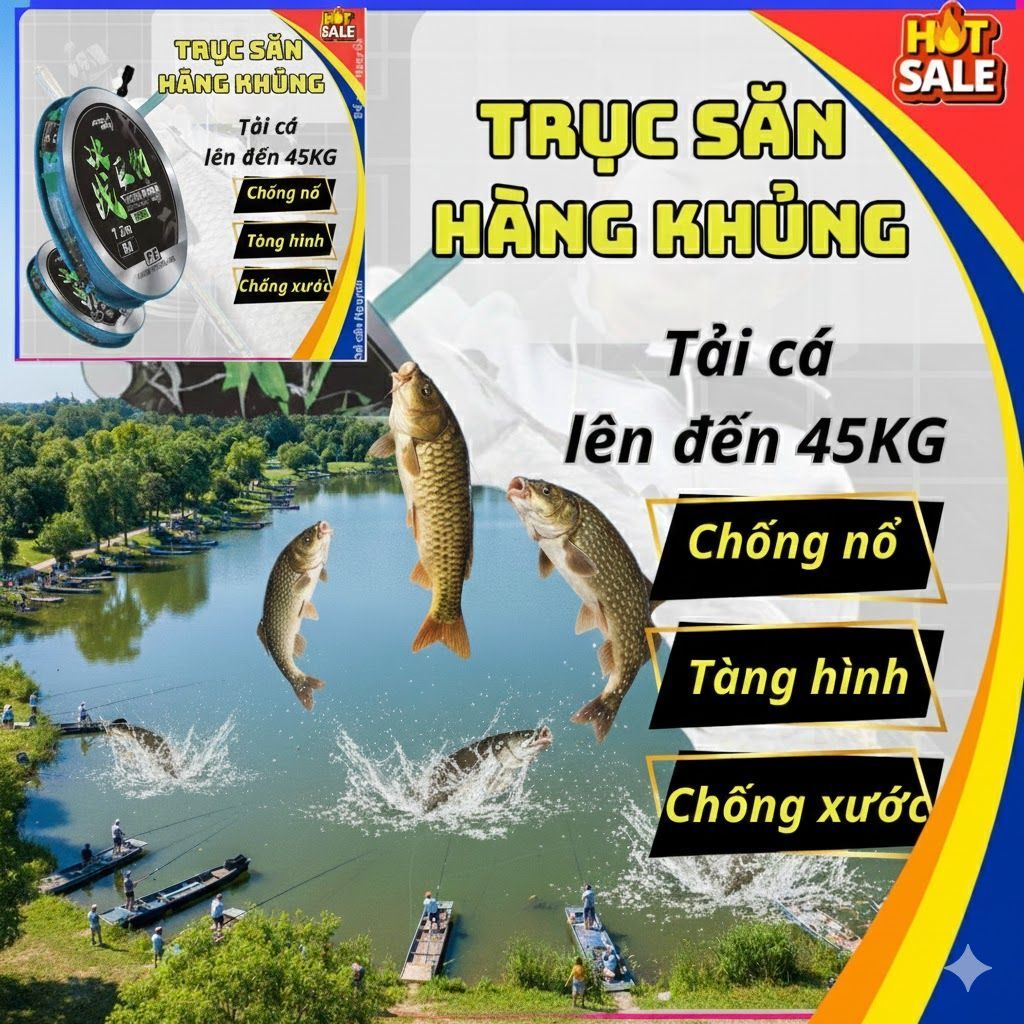 Aohua รอกตกปลาผูกสําเร็จที่มองไม่เห็น, โหลดปลาใหญ่, อุปกรณ์ตกปลา Linh An