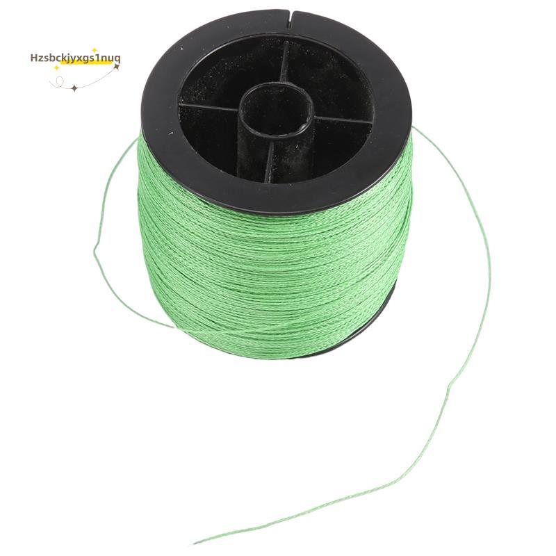 Hzsbckjyxgs1uq300M สายตกปลา 100 LB 0.55mm Strong PE ถักเปียสีเขียว