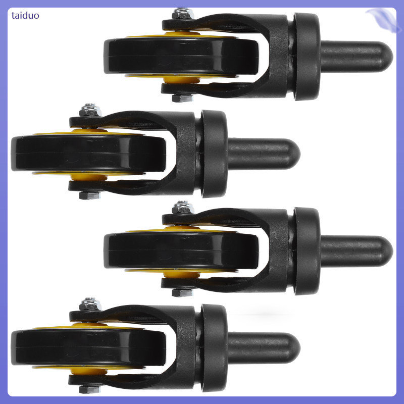 4 ชิ้น Mop Bucket Cart Mounting Roller ล้อทําความสะอาด Universal ล้อ 13.50X8.00X5.00CM taiduo