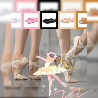 🔱พร้อมส่งจากไทย🔱รองเท้าบัลเล่ต์ รองเท้าผ้า Demi Pointe