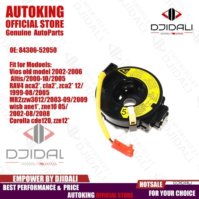 เกลียวพวงมาลัย สายแตร vios 2002-2006 wish 2003-2008 rav4 2000-2005 corolla altis 2002-2008 estima 2003-2006 rav4 mkii 2000-2005 yaris verso 99-05