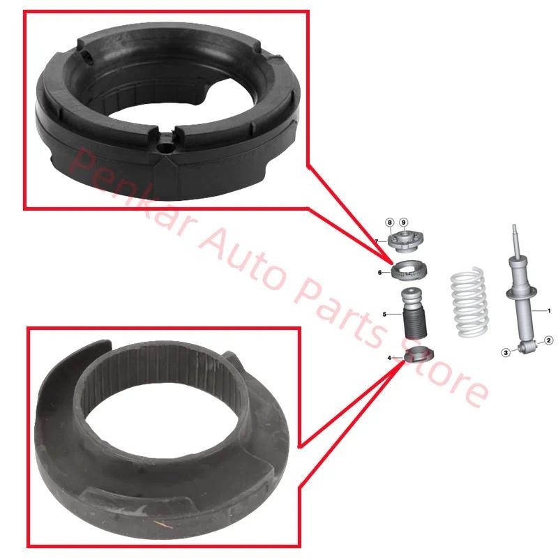 31336798834 33536856172 แผ่นรองสปริงตัวบนโช๊คหลังสําหรับ BMW X3 F25 X4 F26