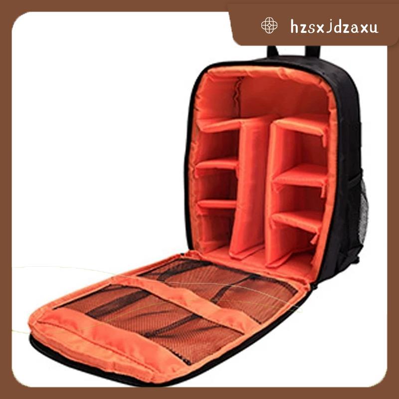 hzsxjdzaxuDigital Camera Backpack Bag Camera Backpack กระเป๋ากล้อง สีส้ม