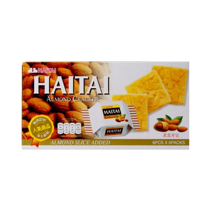 ไฮไท แคร็กเกอร์ รสอัลมอนด์ ขนาด 133 กรัม (HAITAI Cracker Almond Flavored 133 g)