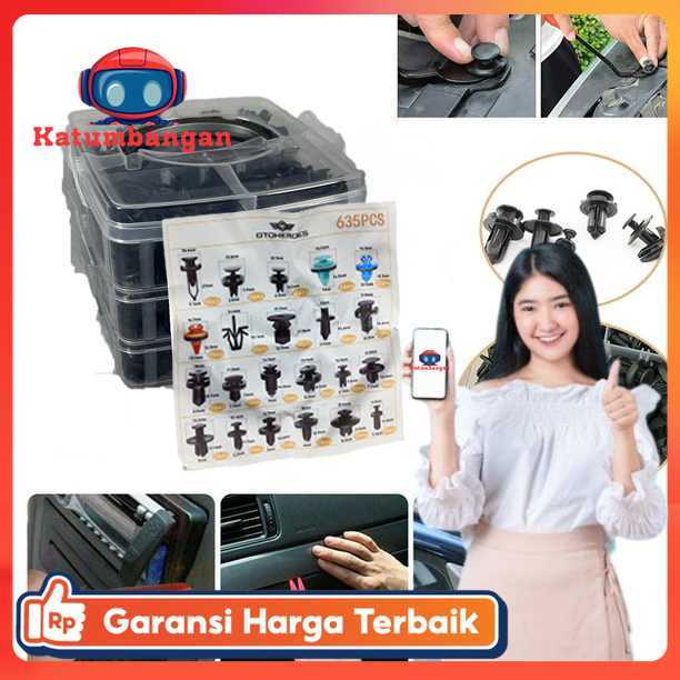 OOTOHEROES รถคลิปปุ่ม Bolt Rivet Trim Retainer คลิป 635 ชิ้น - YH63