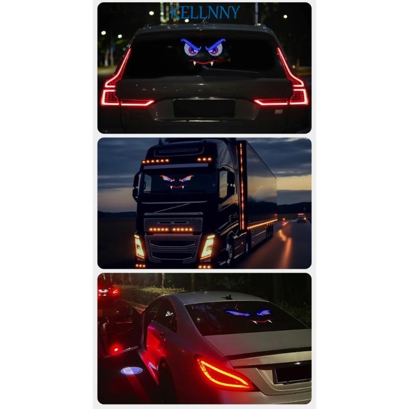 Kelln Devil Eyes Light USB Car Lamp Easy Setup Weatherproof PC Bright LED Light Decor